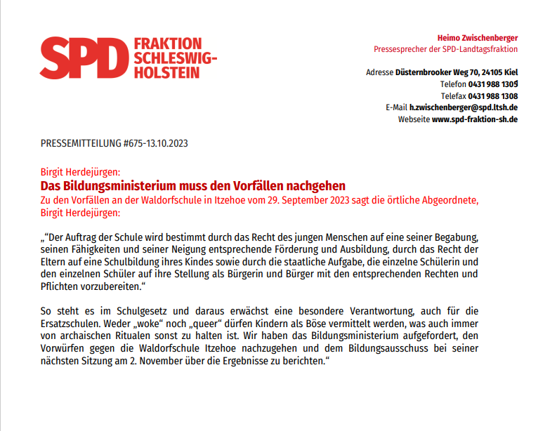SPD-Pressemitteilung